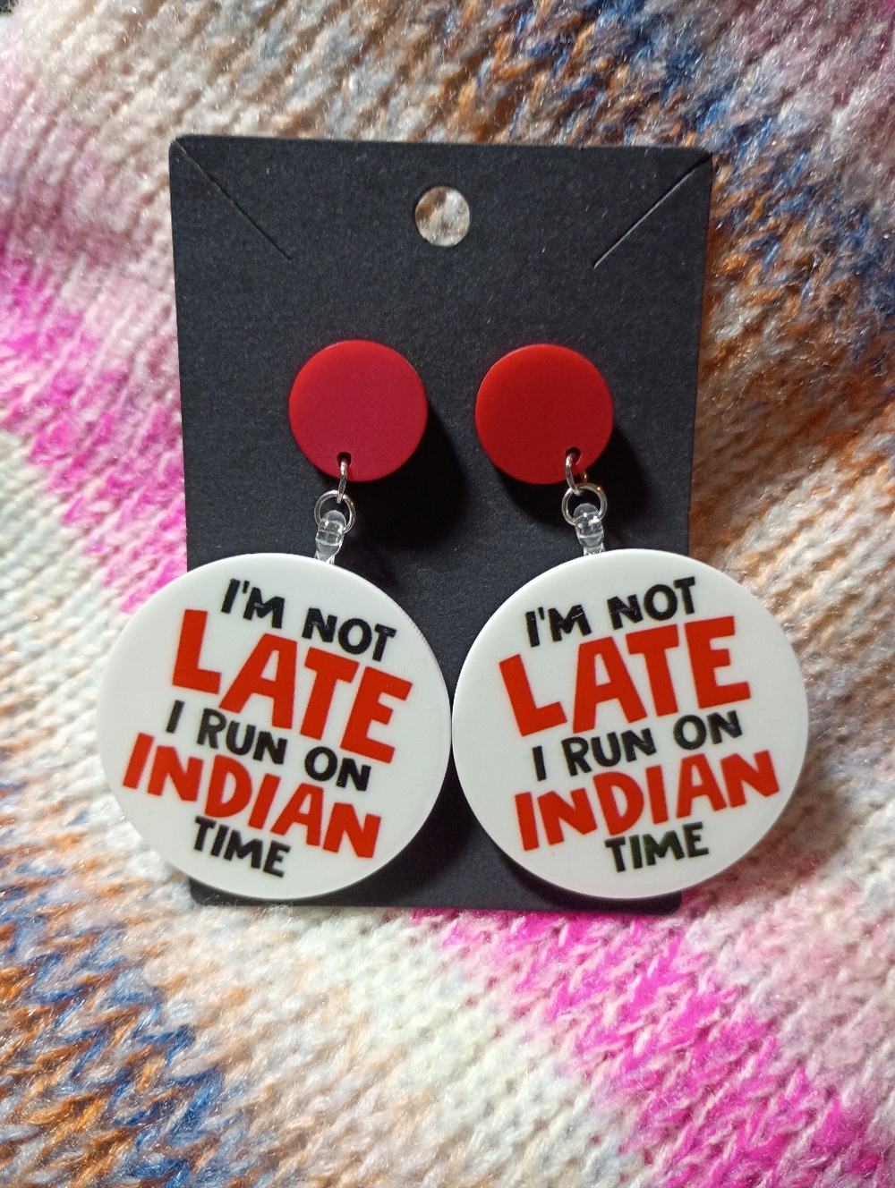 Indian Time Earrings Native American Choctaw Navajo Dine Cherokee Kiowa Cherokee